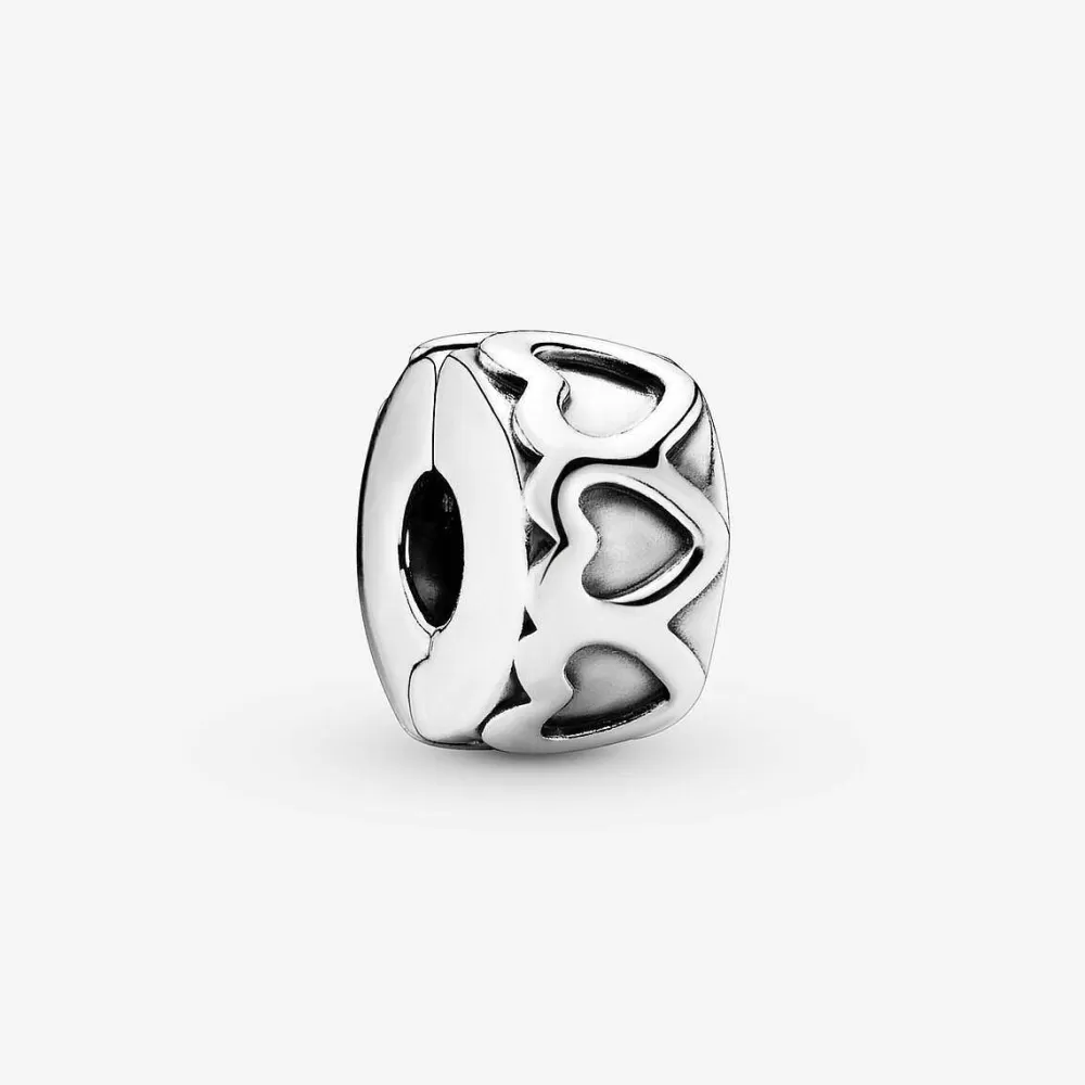 Discount Pandora Clip Arco De Coracoes Rose
