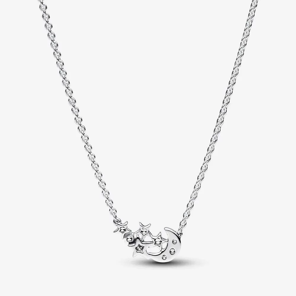 Best Sale Pandora Colar Lua E Estrela Brilhante