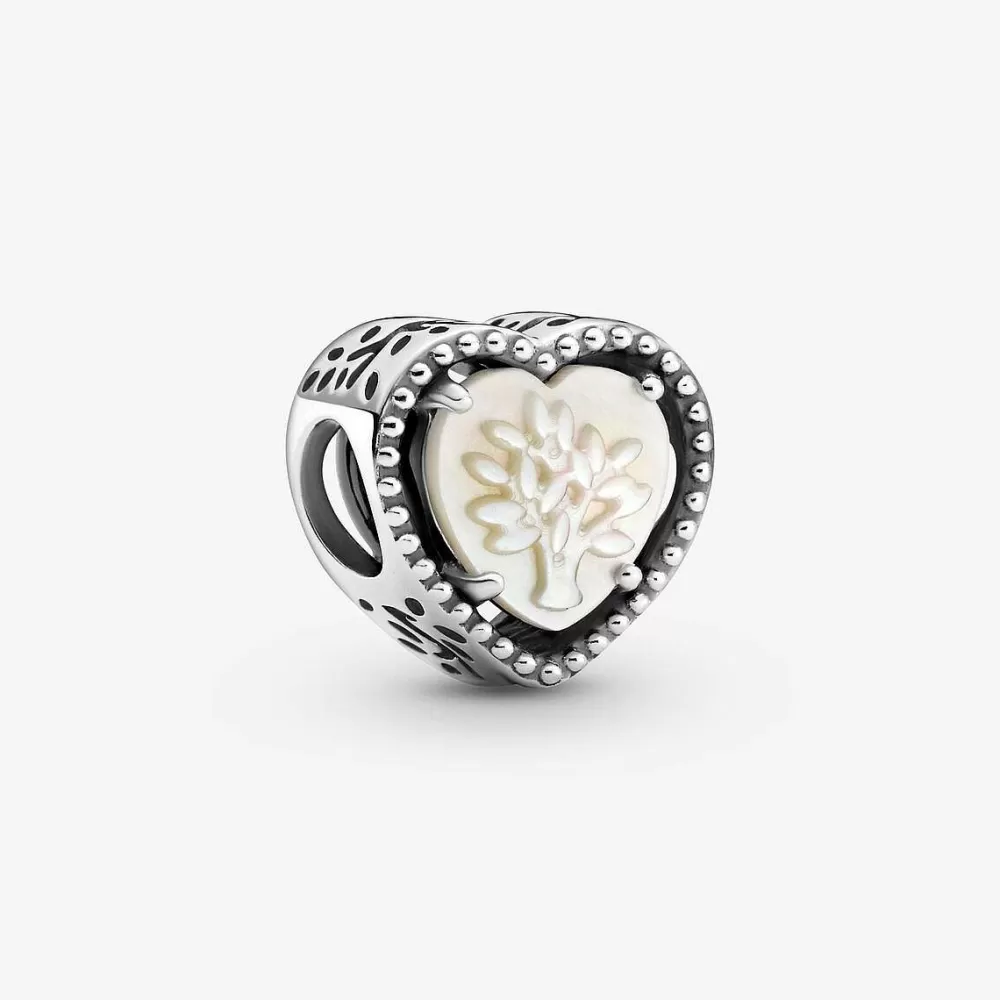 Shop Pandora Conta Coracao Madre Perola & Arvore De Familia