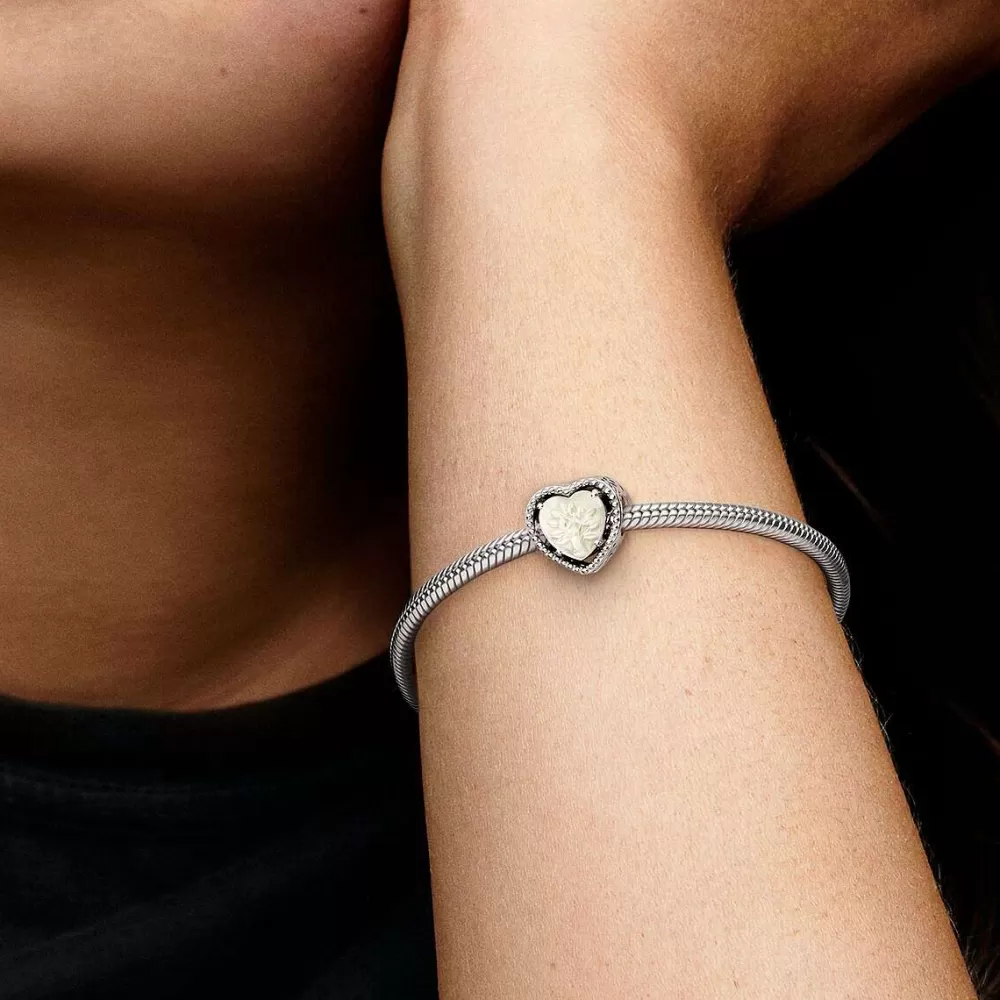 Shop Pandora Conta Coracao Madre Perola & Arvore De Familia