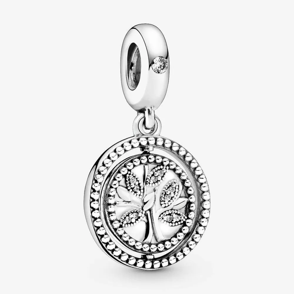 Fashion Pandora Conta Pendente Arvore De Familia Rotativa
