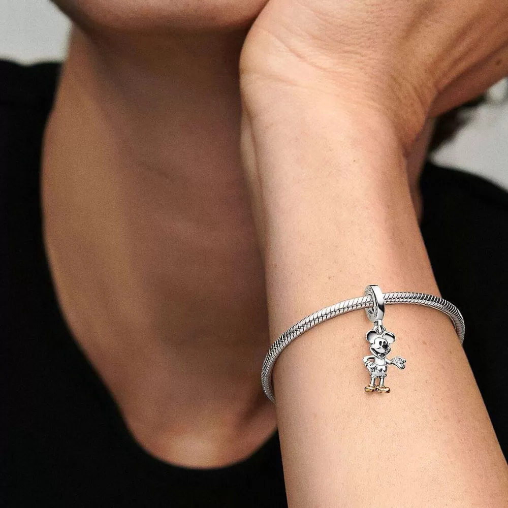 Hot Pandora Conta Pendente Diamante De Laboratorio Mickey 100º Aniversario Disney
