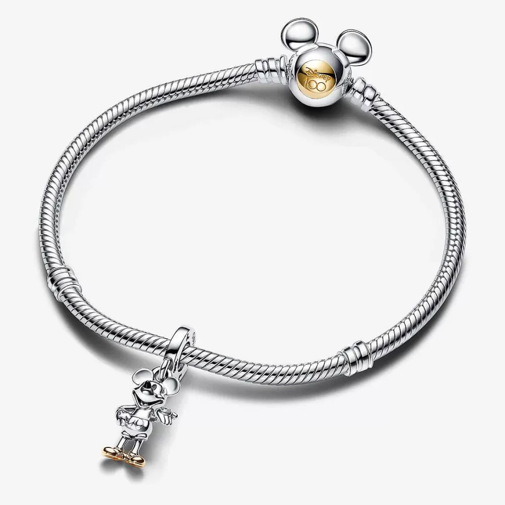 Hot Pandora Conta Pendente Diamante De Laboratorio Mickey 100º Aniversario Disney