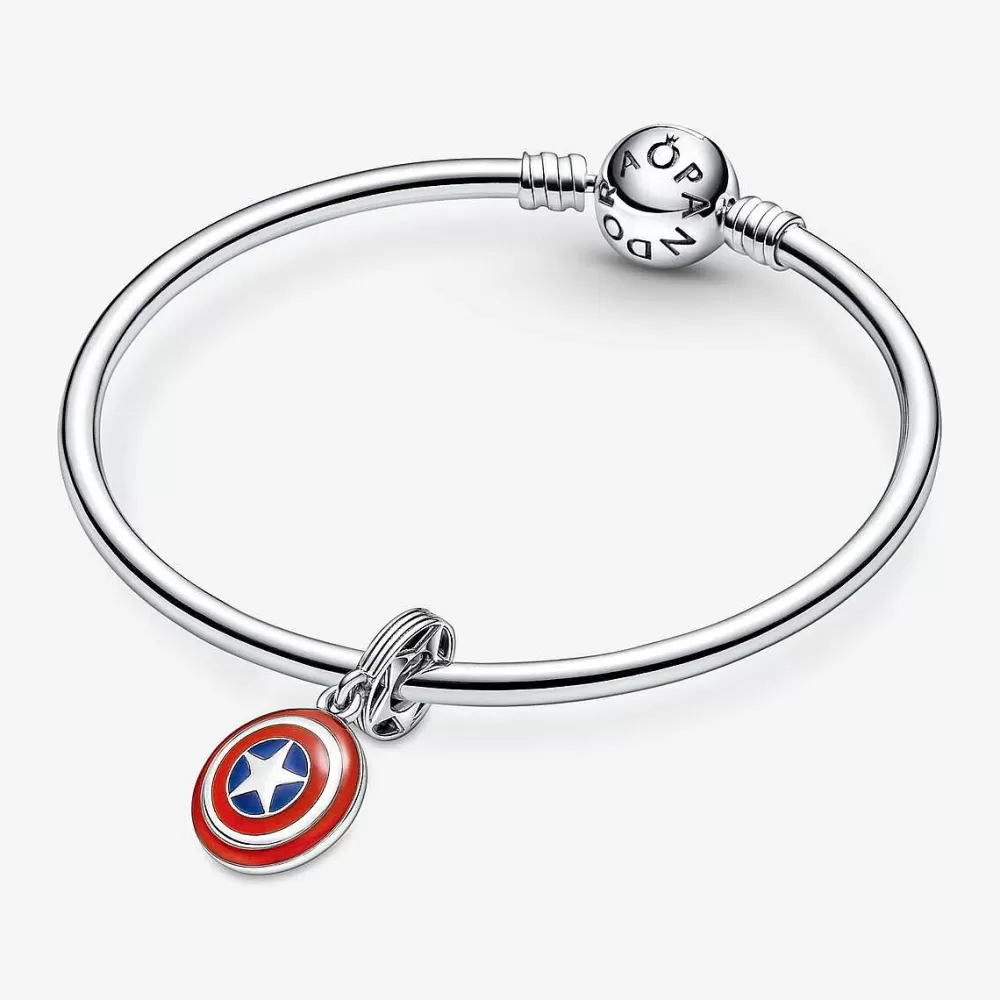 Sale Pandora Conta Pendente Marvel The Avengers, Captain America Shield