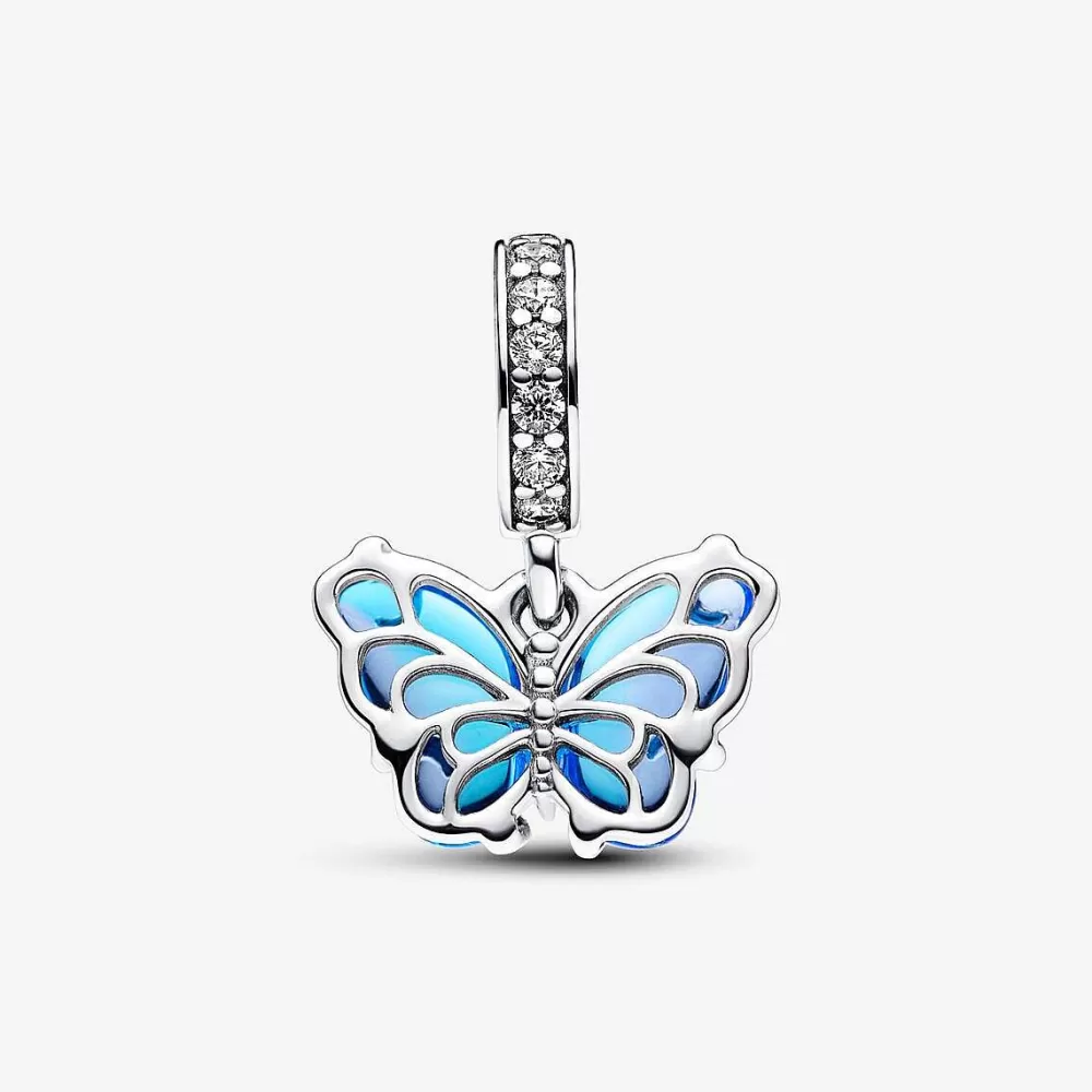Clearance Pandora Conta Pendente Murano Borboleta Azul
