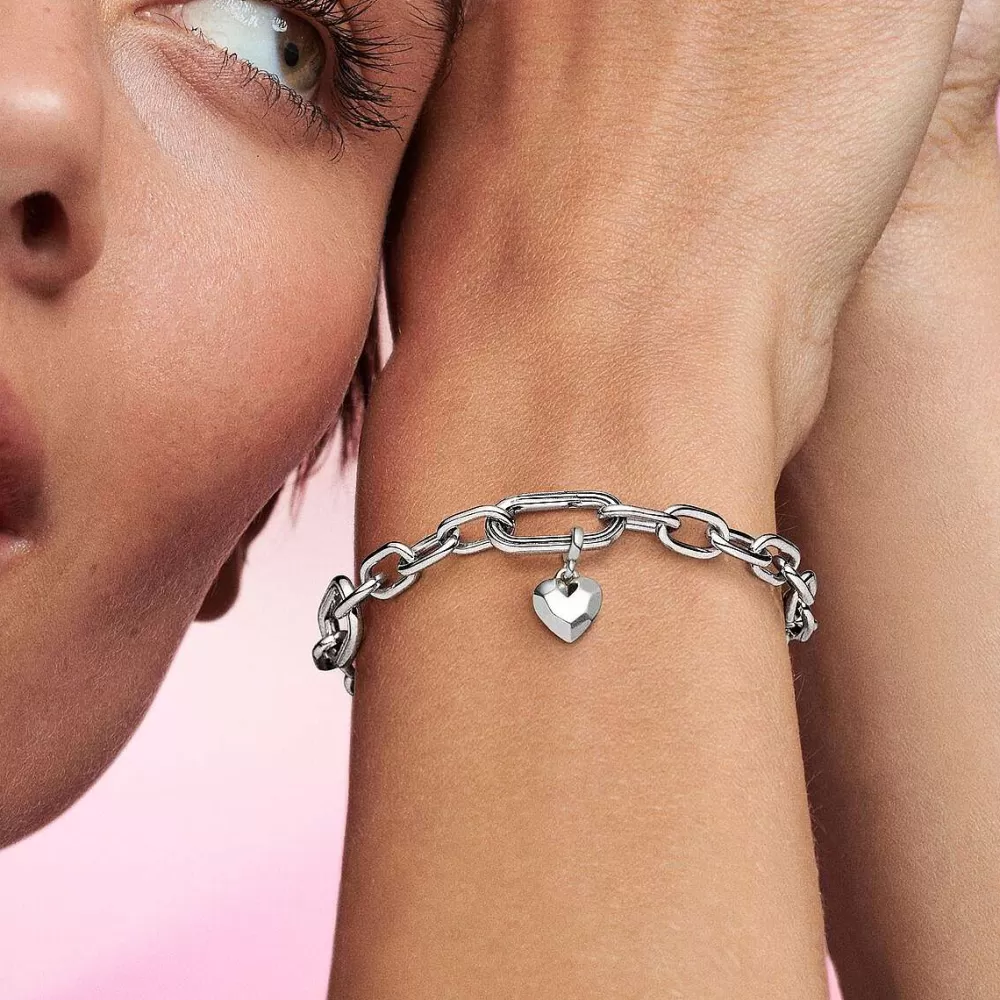 Best Sale Pandora Mini Conta Pendente Coracao Facetado Me