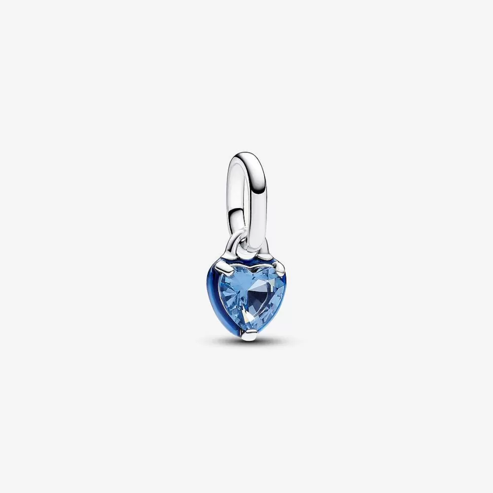 Fashion Pandora Mini-Conta Pendente Coracao Chakra Azul Me