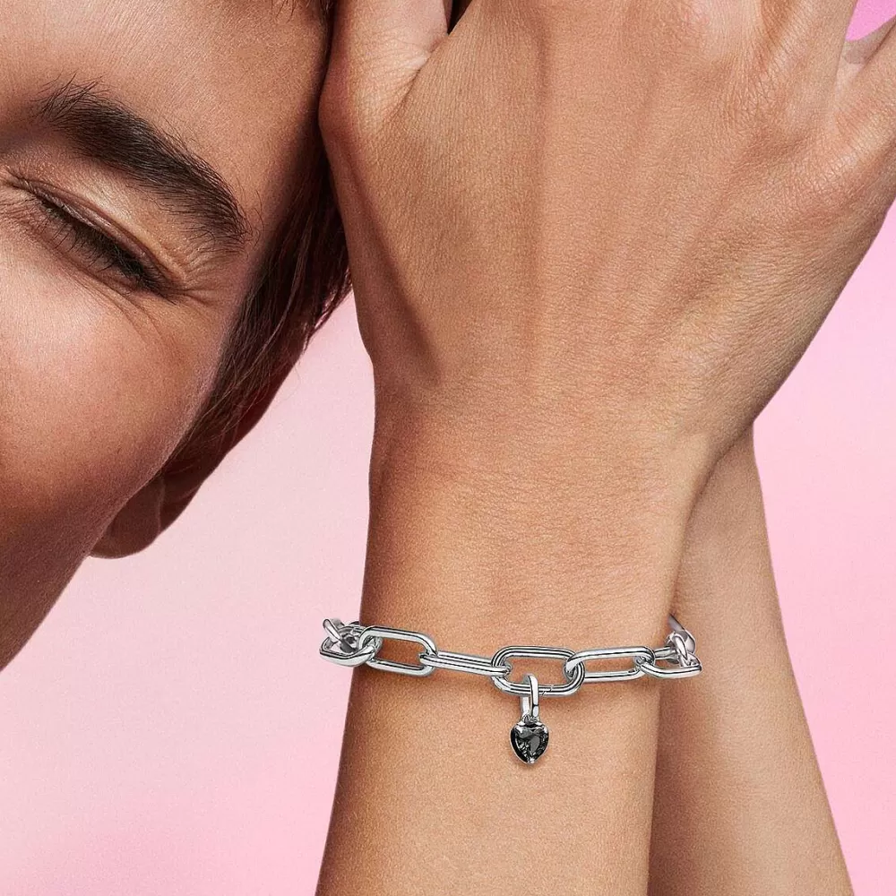 Discount Pandora Mini-Conta Pendente Coracao Chakra Preto Me