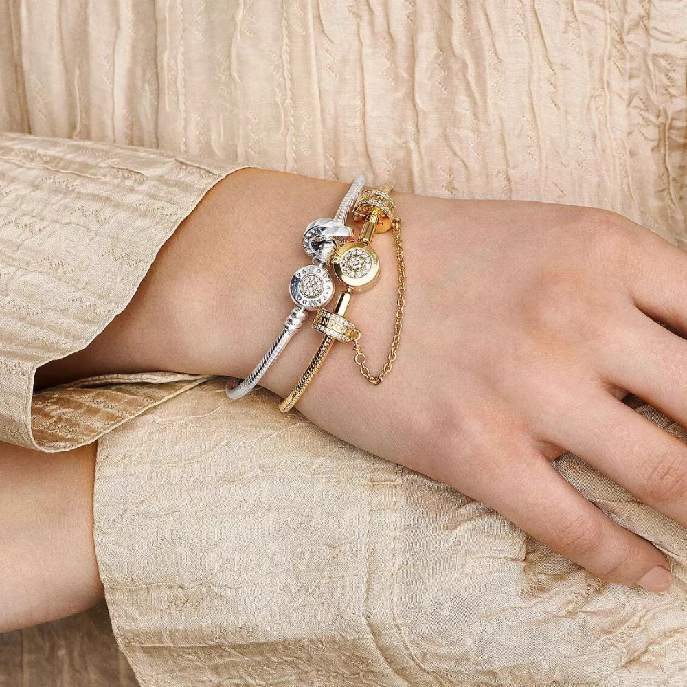 Best Pandora Pulseira Snake "O" Coroado Brilhante Moments